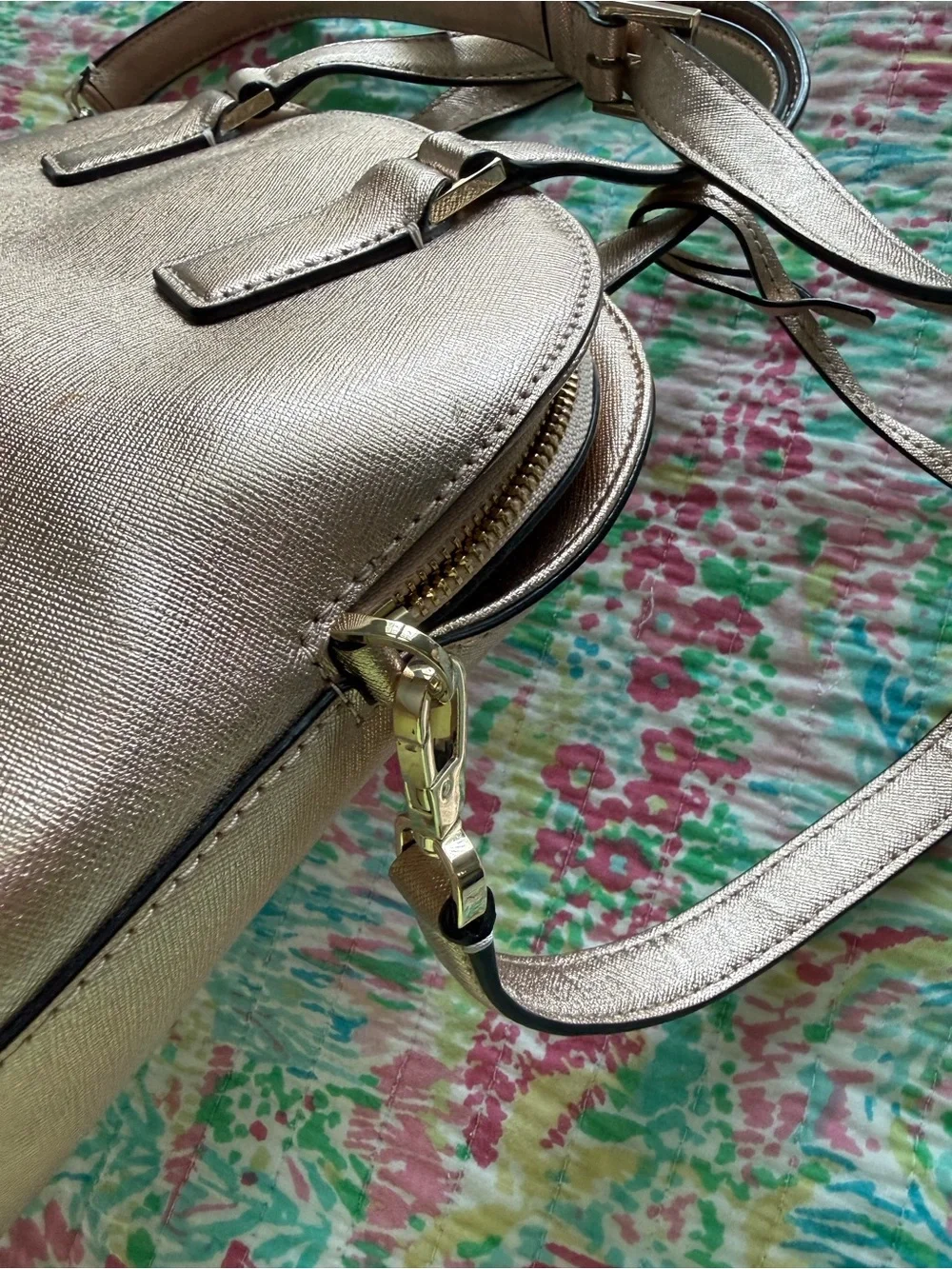 kate spade Rose Gold Dome Satchel